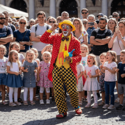 Clown en déambulation (Arbre de Noël) | Scenoria